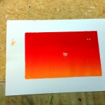 Printmaking Orange Background