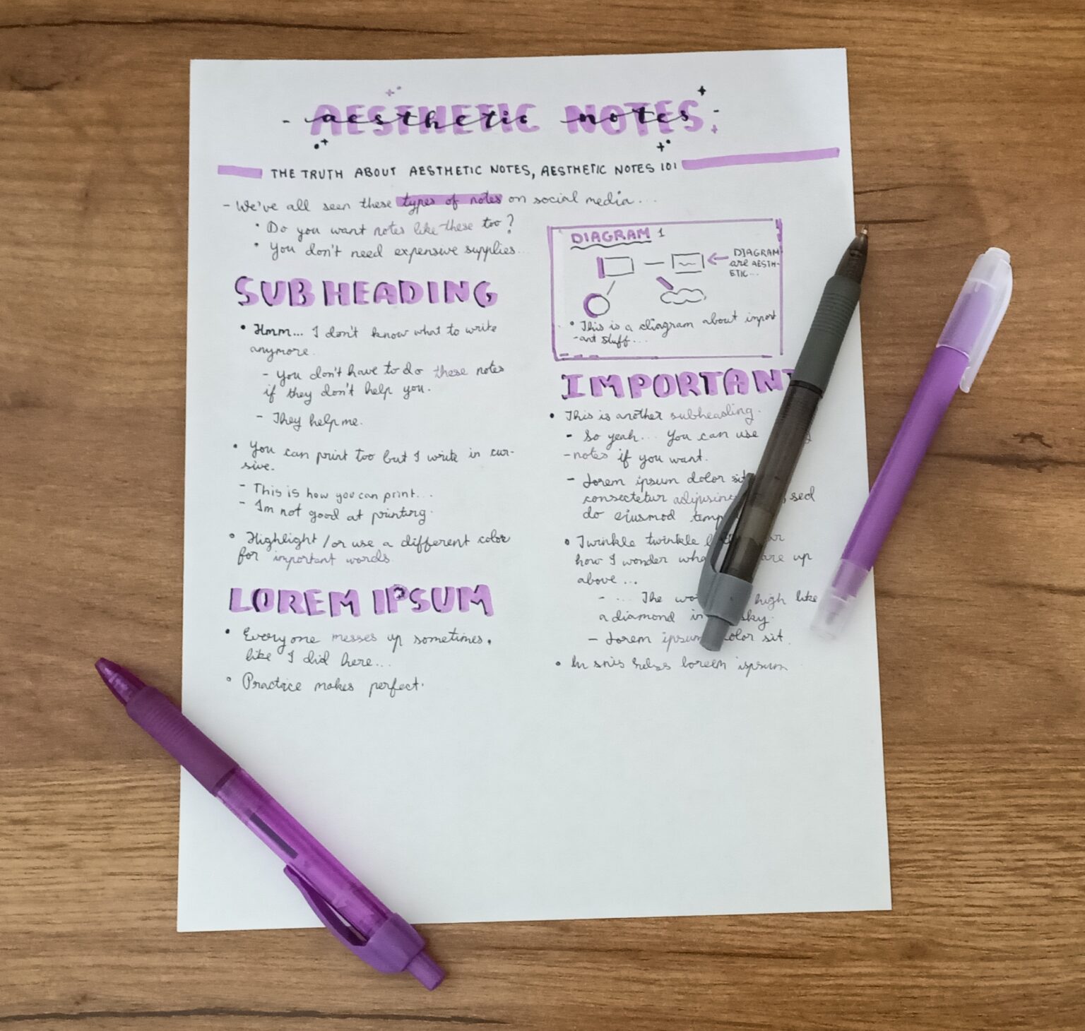 Aesthetic Notes 101 - Youth Are Awesome