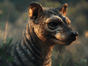 Ai generated image of a thylacine