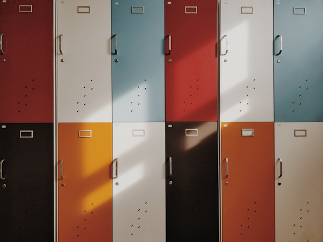 A set of lockers
