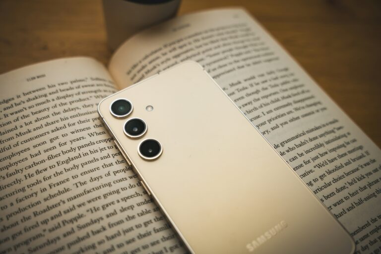 phone on book